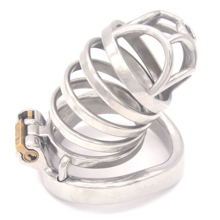 Rhombic Bend Ring Male Chastity Cock Cage