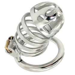 Captus Stainless Steel Locking Chastity Cage