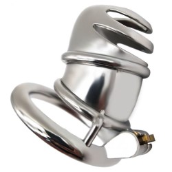 Detained Stainless Steel Chastity Cage