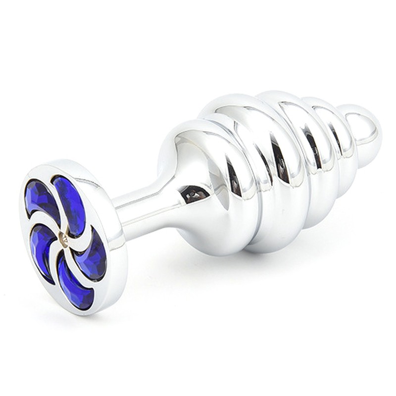 Thread Butt Plug With Spiral Diamond