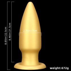 Butt Plug 8.8"/22.5 cm - Golden