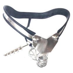 EMCC  T-Back Hollow Cage Chastity Belt