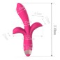 Triple Pleasure Silicone Vibrator