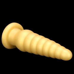 Unicorn Twisted Golden Butt Plug