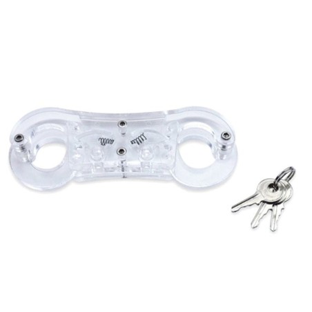 Acrylic Glass Finger Cuff Ratchet Clasp