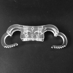 Acrylic Glass Finger Cuff Ratchet Clasp