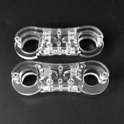 Acrylic Glass Finger Cuff Ratchet Clasp