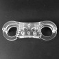 Acrylic Glass Finger Cuff Ratchet Clasp