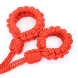 Rope Adjustable Collar  &amp; Wrist Cuffs