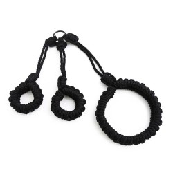 Rope Adjustable Collar  &amp; Wrist Cuffs