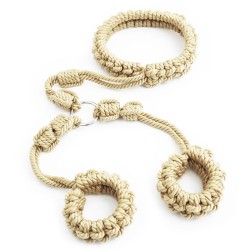 Rope Adjustable Collar  &amp; Wrist Cuffs