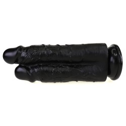 Double Penetrator Suction Cup Dildo 10 Inch