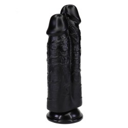 Double Penetrator Suction Cup Dildo 10 Inch