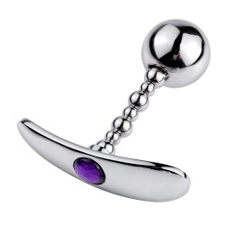 Bendable One Ball Steel Butt Plug