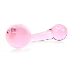 Pink Glass Prostate Stimulation