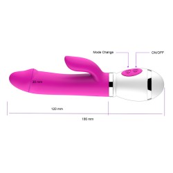 12 Frequency Vibration &amp; Rotation Rabbit Vibrator