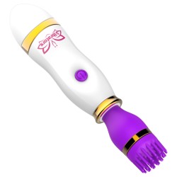 Brush Head Magic Wand Vibrator