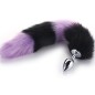 Colorful Fox Tail Steel Butt Plug