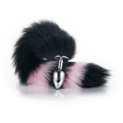 Colorful Fox Tail Metal Anal Plug