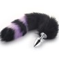 Colorful Fox Tail Metal Anal Plug