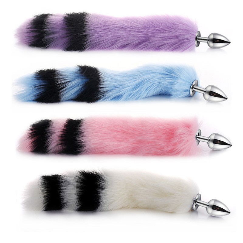 Colorful Fox Tail Anal Plug