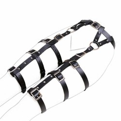 Women Punk Leather Harness Adjustable Garter Belt