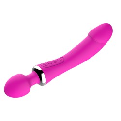 Double Penetration Heating Vibrator