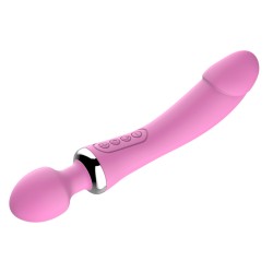 Double Penetration Heating Vibrator