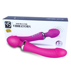 Double Penetration Heating Vibrator