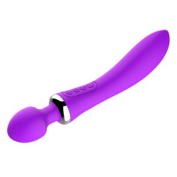 Double Head Heating Wand Vibrator