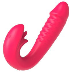 Crazy Tongue Thrusting Strap-on Vibrator