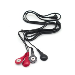 Snap Electrode Lead Wires 4 In 1 - Double Color