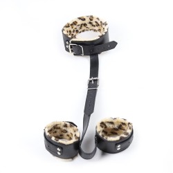 Leopard Print Neck-Wrist Restraint