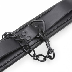 Pin Buckle Leather Collar &amp; Cuffs