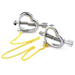 cupid nipple press clamps with chain