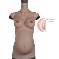 fake pregnant belly with breast airbag