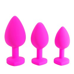 Heart Diamond Silicone Butt Plug