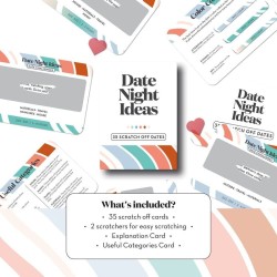 Date Night Ideas Scratch Cards