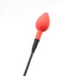 Red Silicone Heart Riding Crop