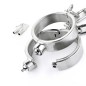 Press Lock Stainless Steel Wrist &amp; Ankle Cuffs