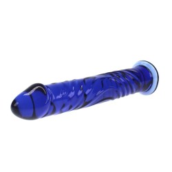 Blue Bird Glass Dildo