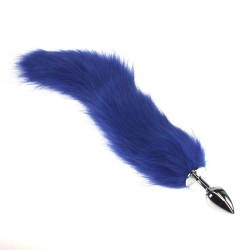 Colorful Fox Tail Stainless steel Butt Plug