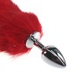 Colorful Fox Tail Stainless steel Butt Plug