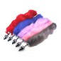 Colorful Fox Tail Stainless steel Butt Plug