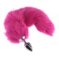 Colorful Fox Tail Stainless steel Butt Plug