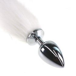 Colorful Fox Tail Stainless steel Butt Plug