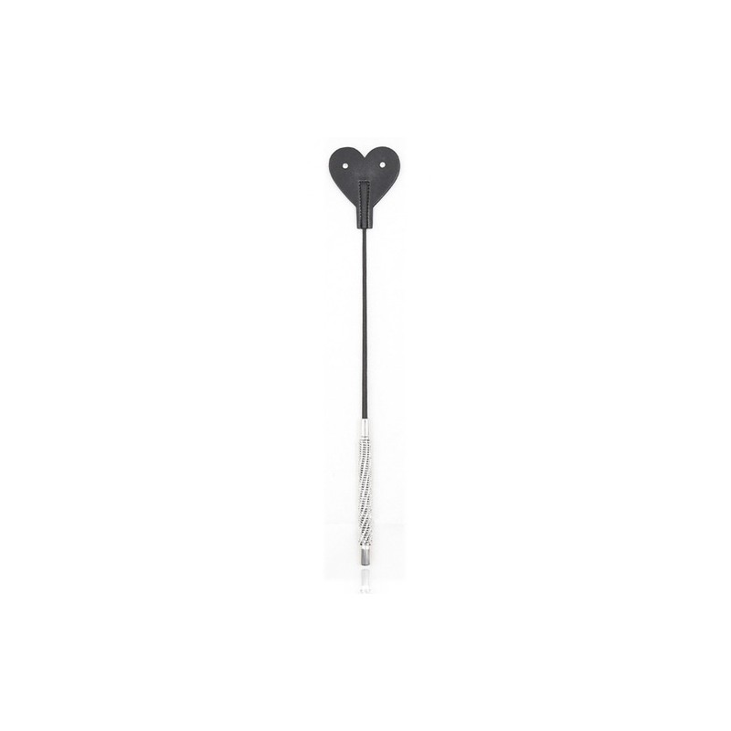 Diamond Handle Heart Riding Crop