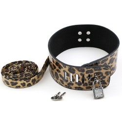 Leopard Lockable Neck Collar