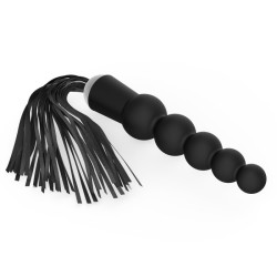 Silicone Anal Beads With Whip