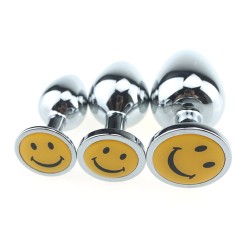 Smiling Face Stainless Steel Anal Plug